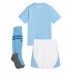Manchester City Replika babykläder Hemmaställ Barn 2023-24 Kortärmad (+ korta byxor)